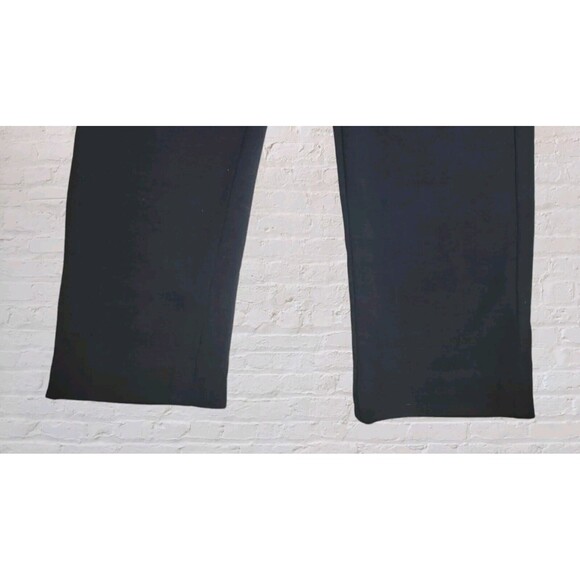 EILEEN FISHER XS Black Wool Crepe Straight Leg Ankle/Crop Pants Career Office - Picture 4 of 5